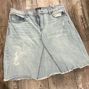 Light blue jean skirt